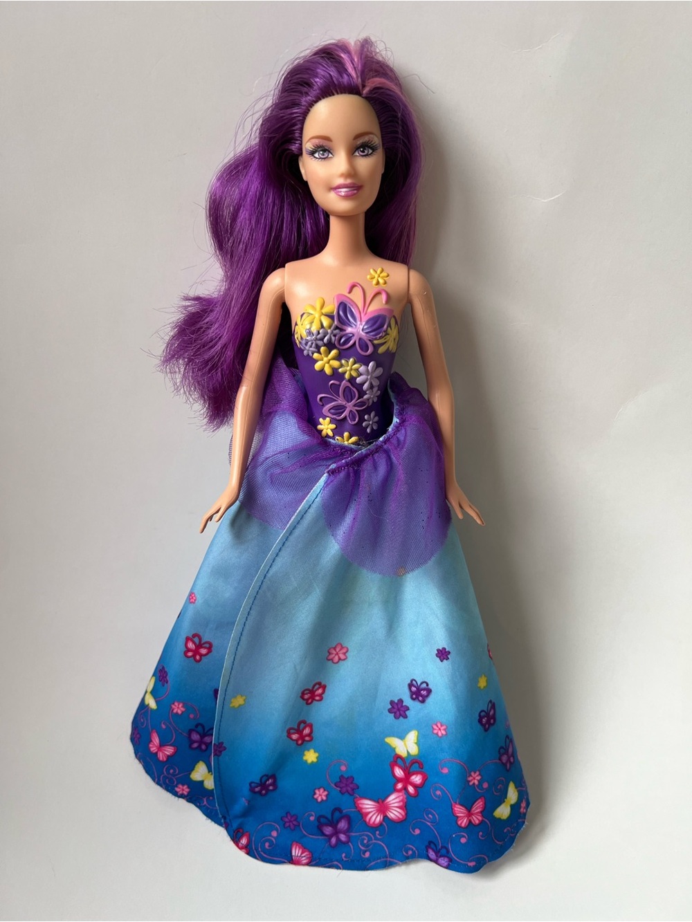 2008 PURPLE Fairy-tastic Princess doll butterfly wings P6564 - Picture 6 of 8